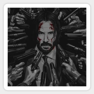 John Wick Vector art Sticker